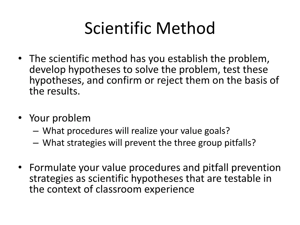 scientific method