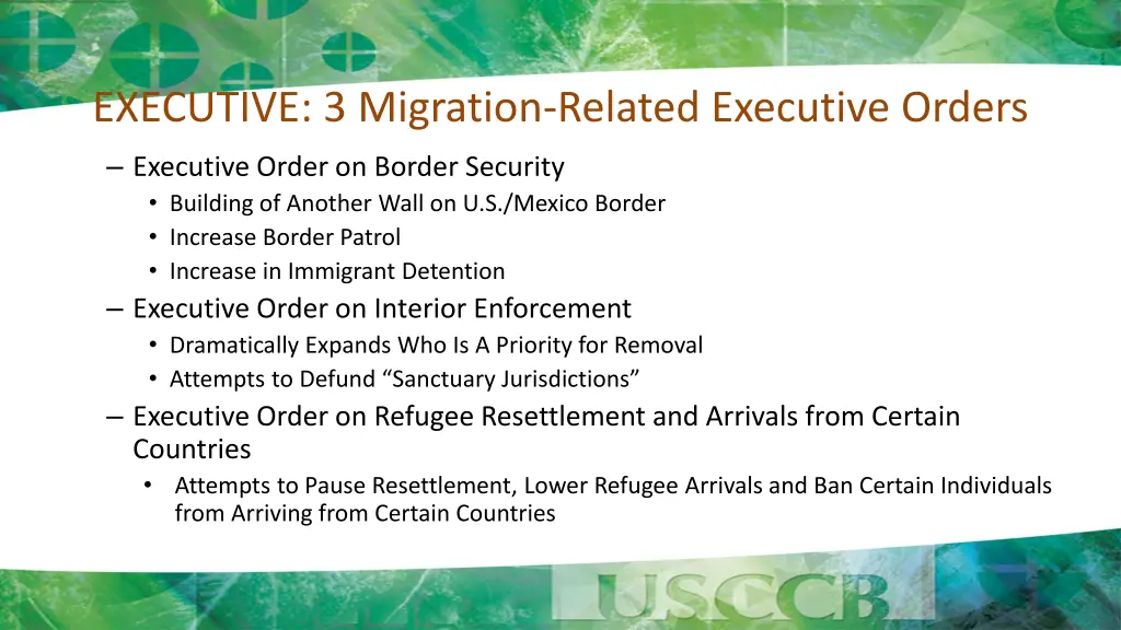 executive 3 migration related executive orders