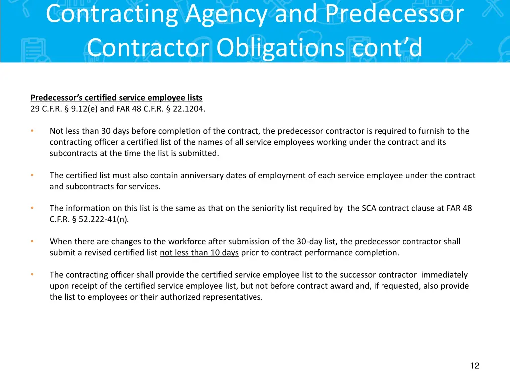 contracting agency and predecessor contractor 3