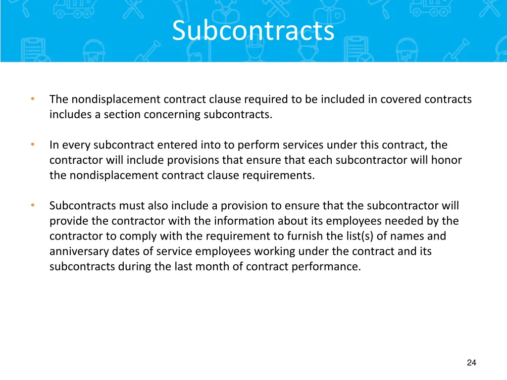 subcontracts