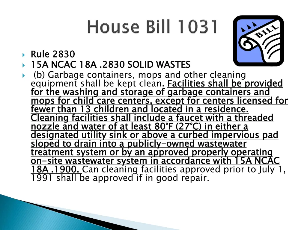 rule 2830 15a ncac 18a 2830 solid wastes