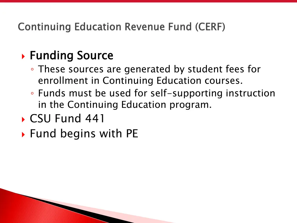 funding source these sources are generated