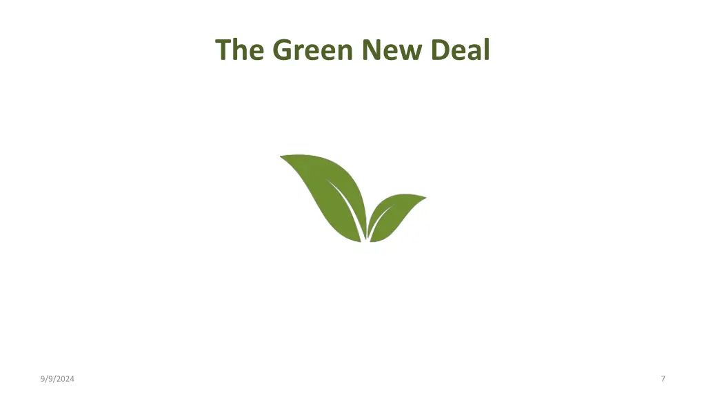 the green new deal