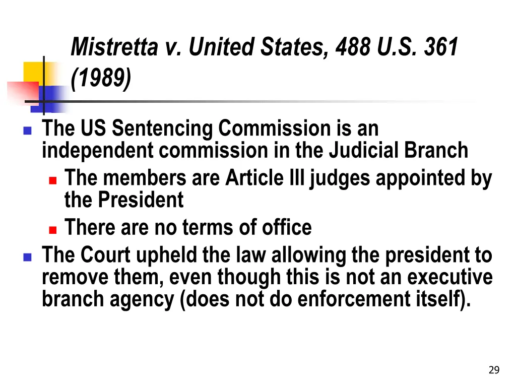 mistretta v united states 488 u s 361 1989