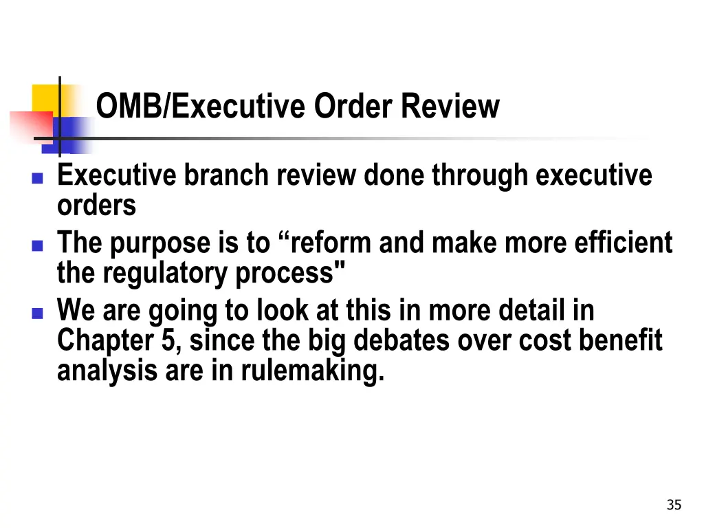 omb executive order review