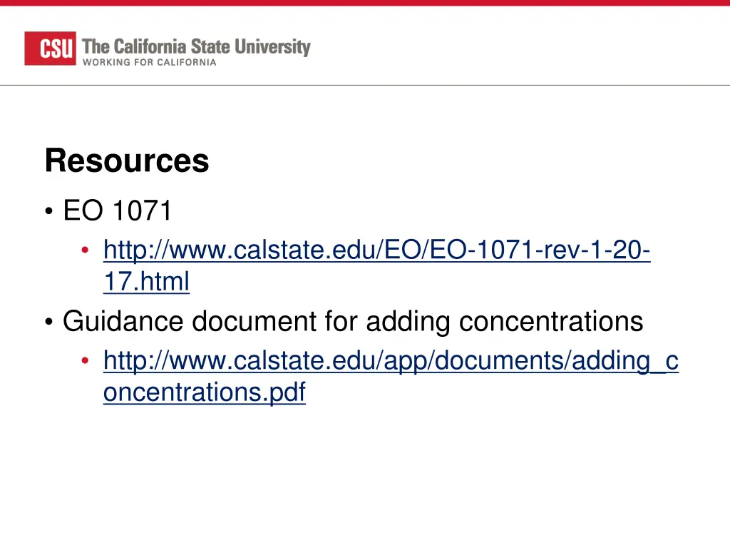 resources eo 1071 http www calstate