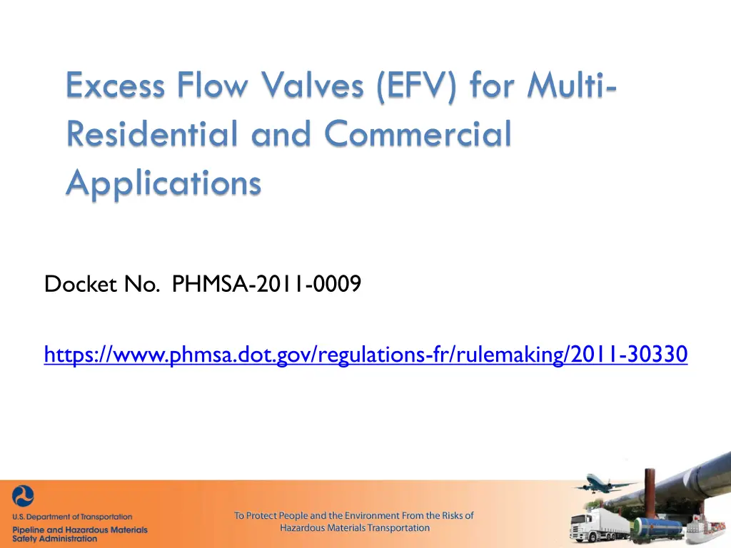 excess flow valves efv for multi residential