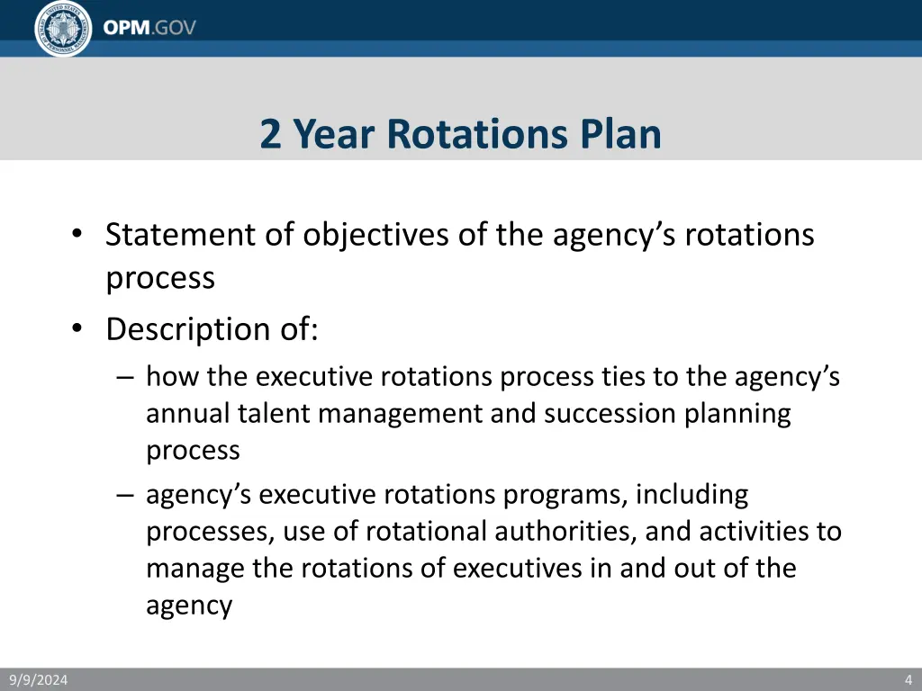 2 year rotations plan