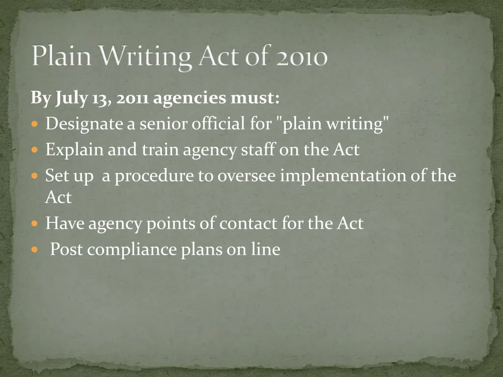 plain writing act of 2010 2