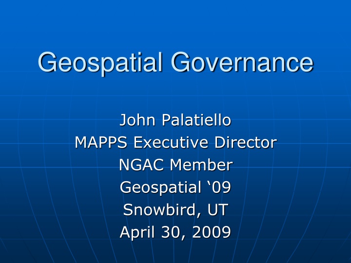 geospatial governance