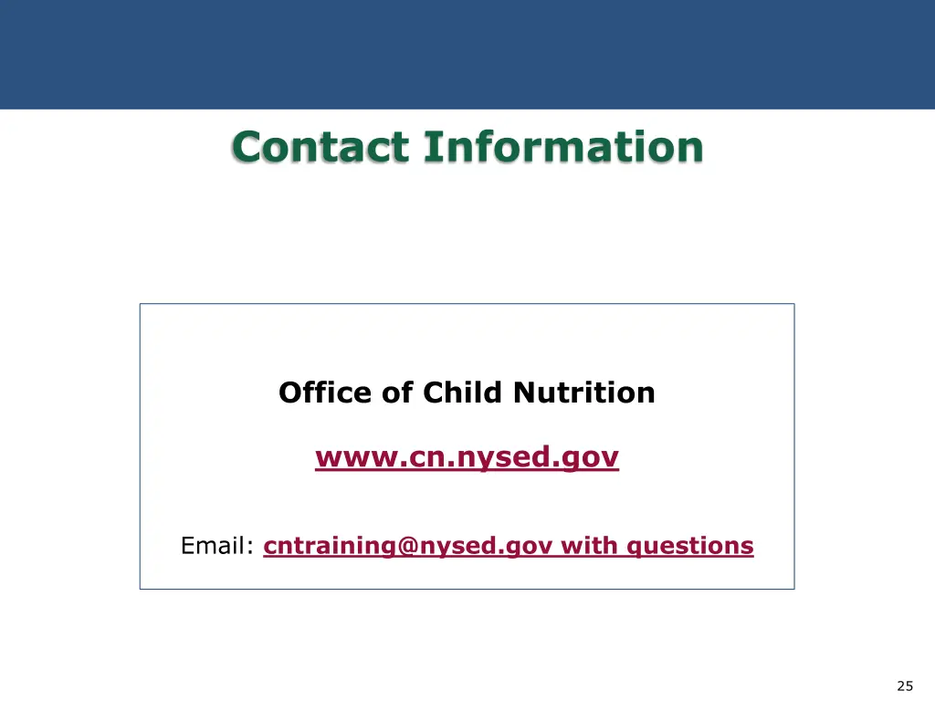 contact information