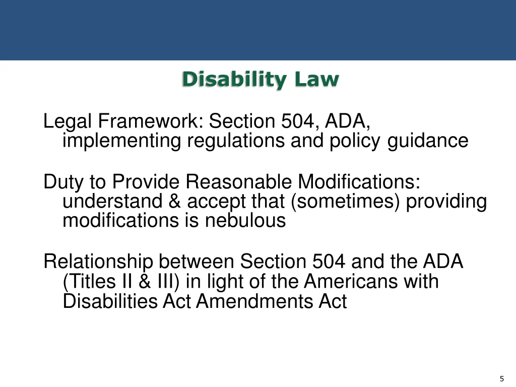 disability law