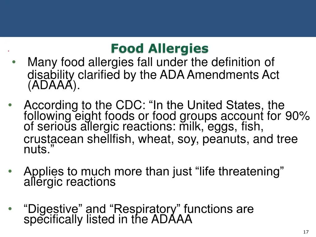 food allergies