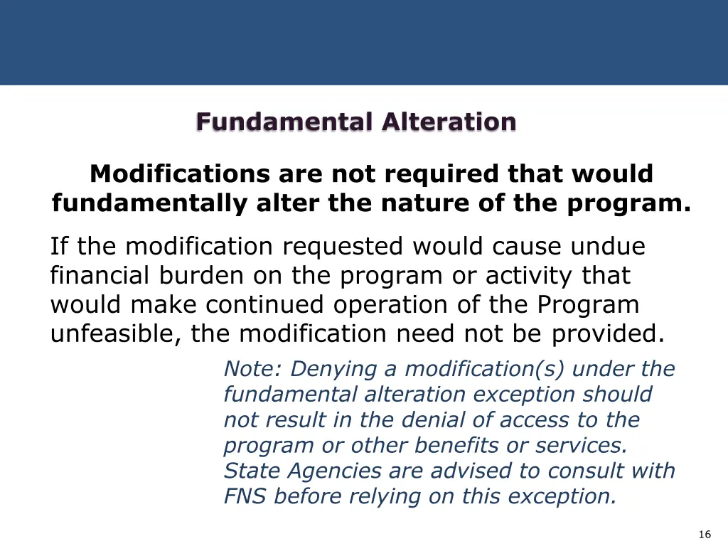 fundamental alteration