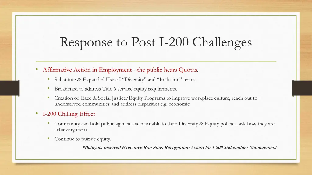 response to post i 200 challenges