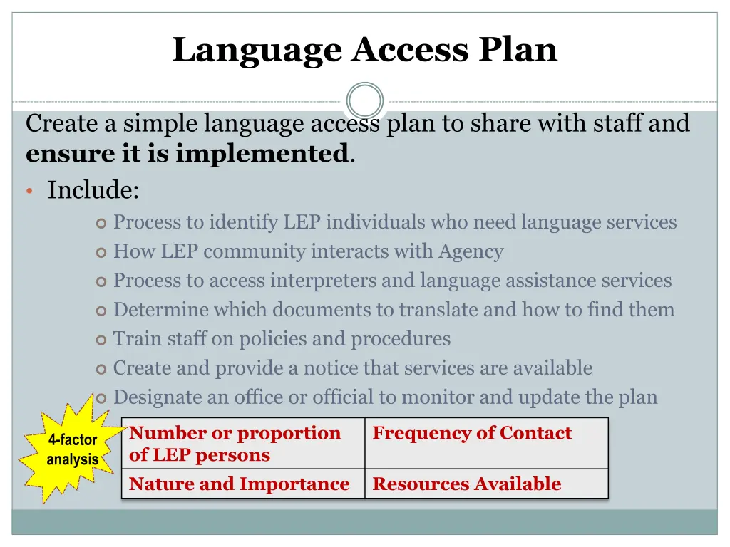 language access plan