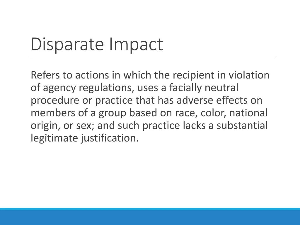 disparate impact