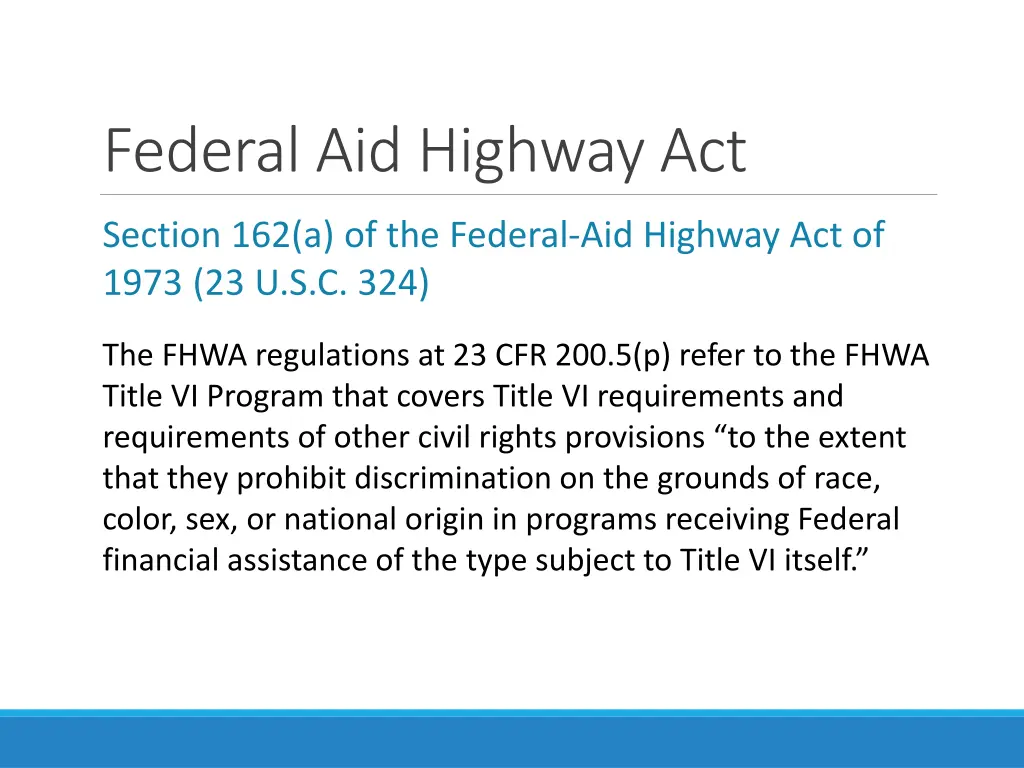 federal aid highway act