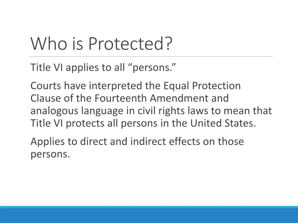 who is protected