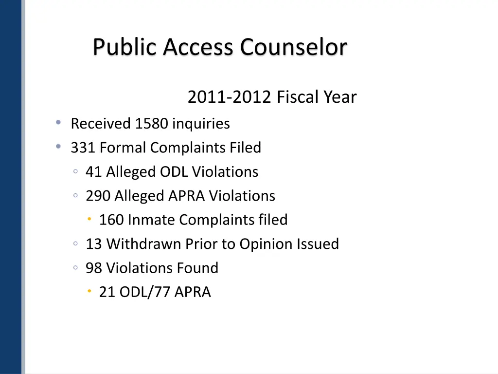 public access counselor 1