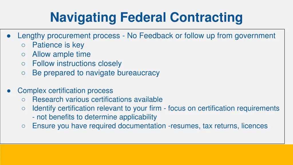 navigating federal contracting 2