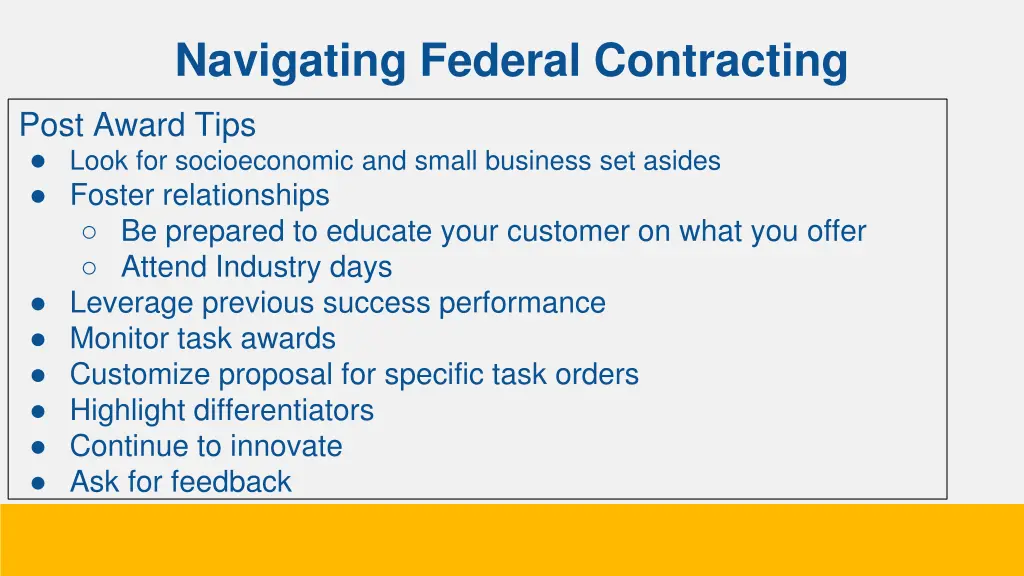 navigating federal contracting 6