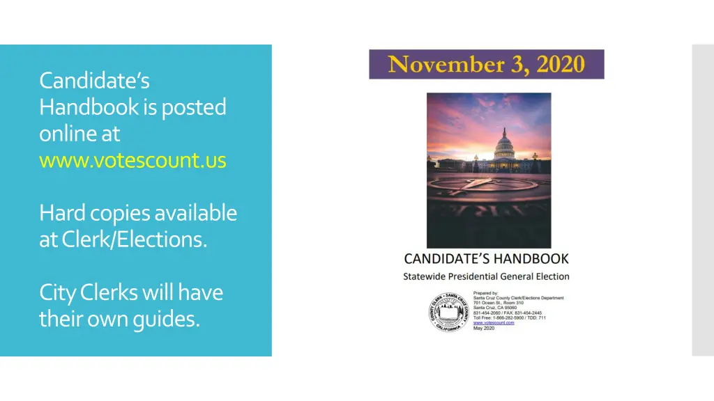 candidate s handbook is posted online