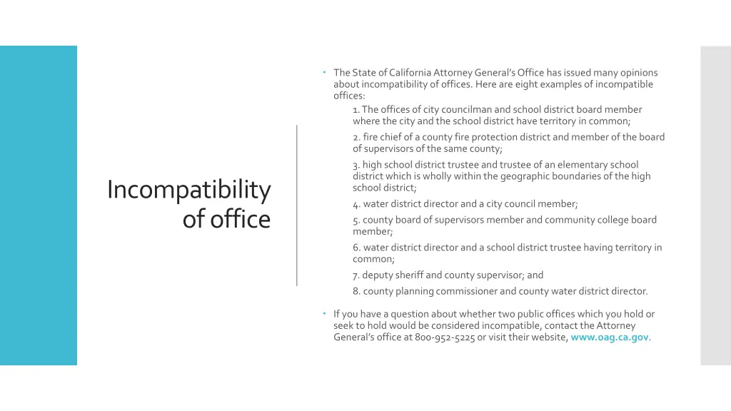 the state of california attorney general s office