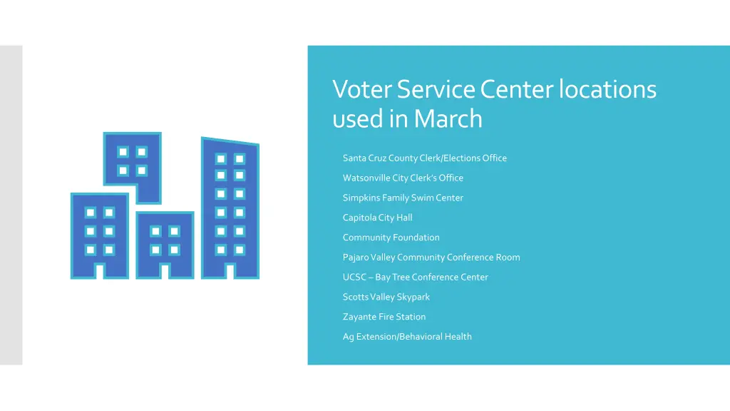 voter service center locations used in march