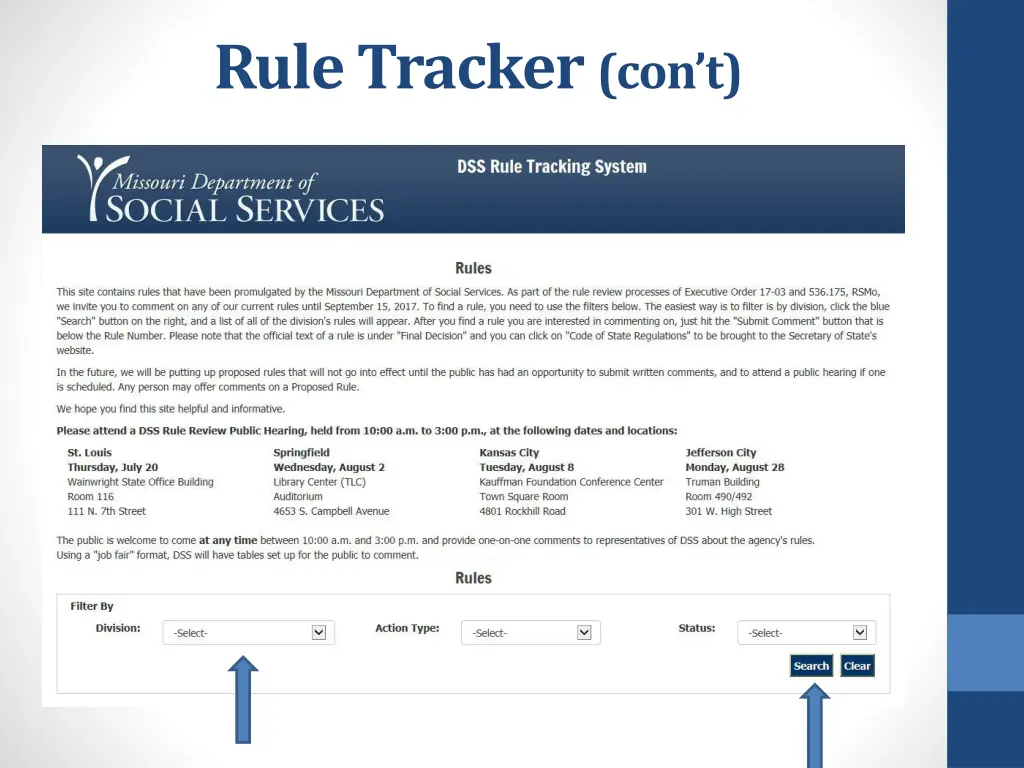 rule tracker con t