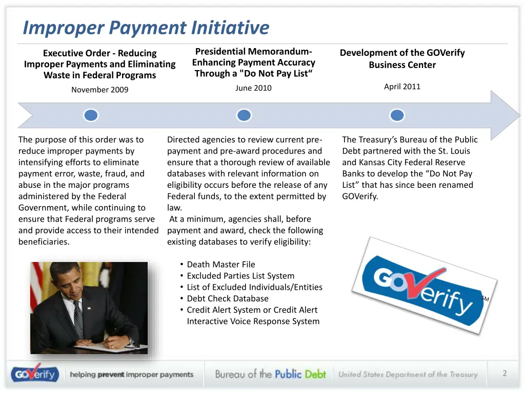 improper payment initiative