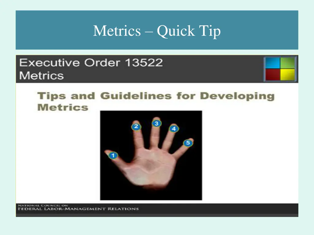 metrics quick tip 2