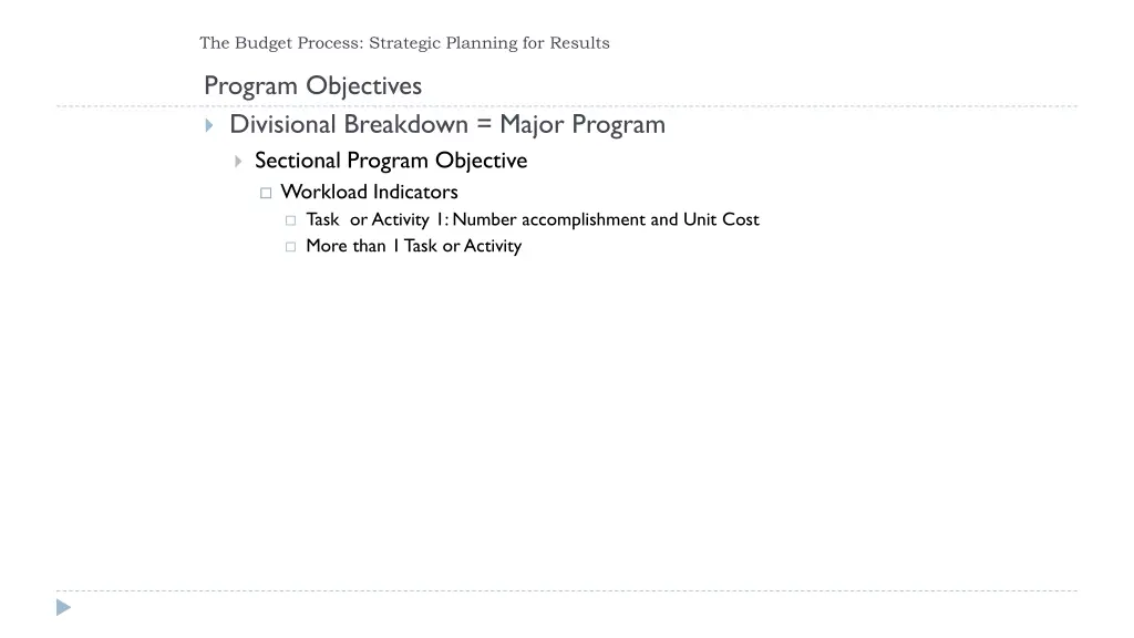 the budget process strategic planning for results 3