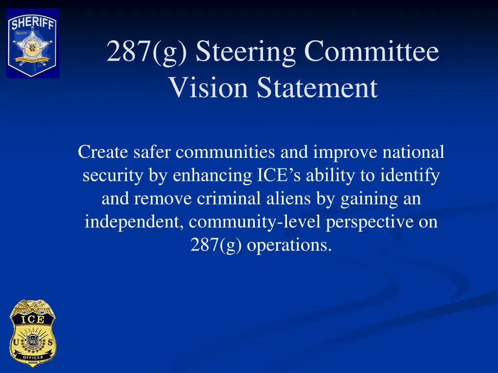 287 g steering committee vision statement