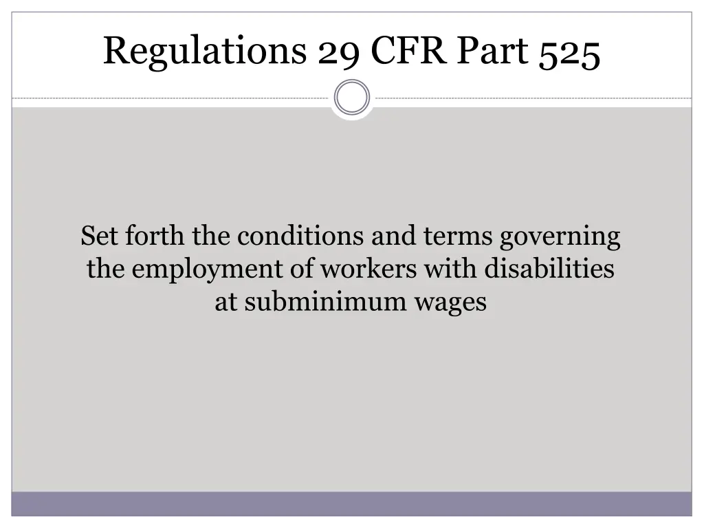 regulations 29 cfr part 525