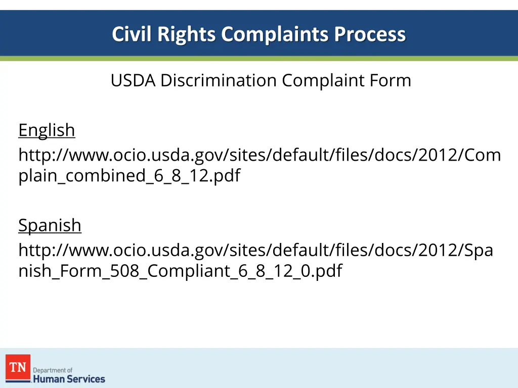 civil rights complaints process 1