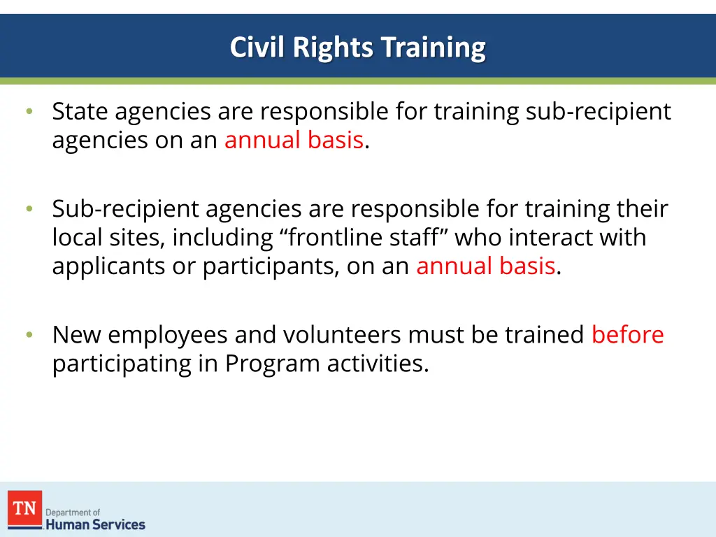 civil rights training 1