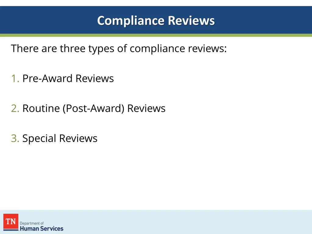 compliance reviews 1