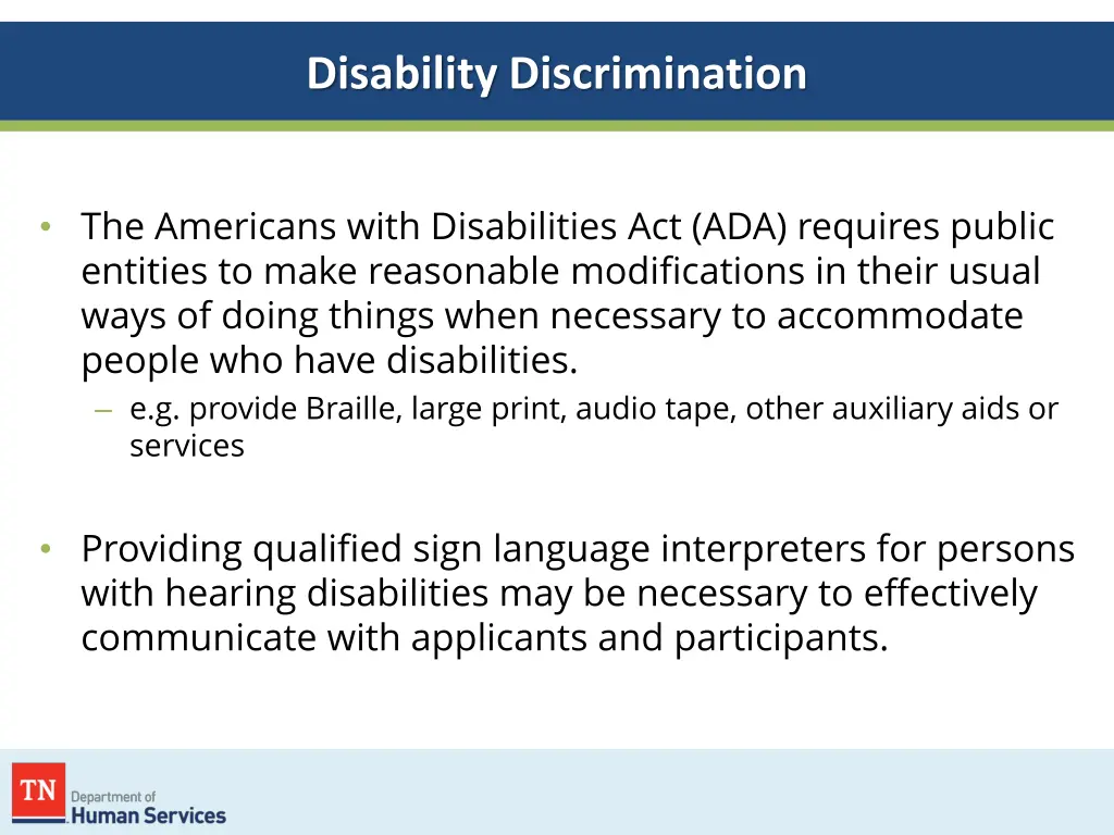 disability discrimination 2