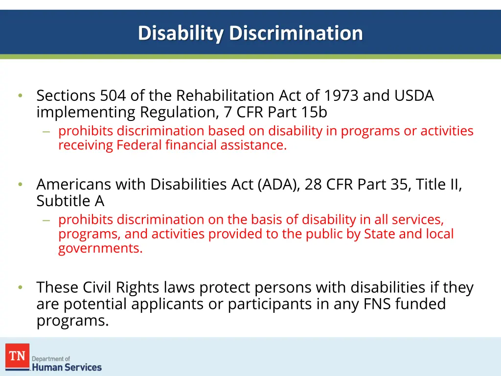 disability discrimination