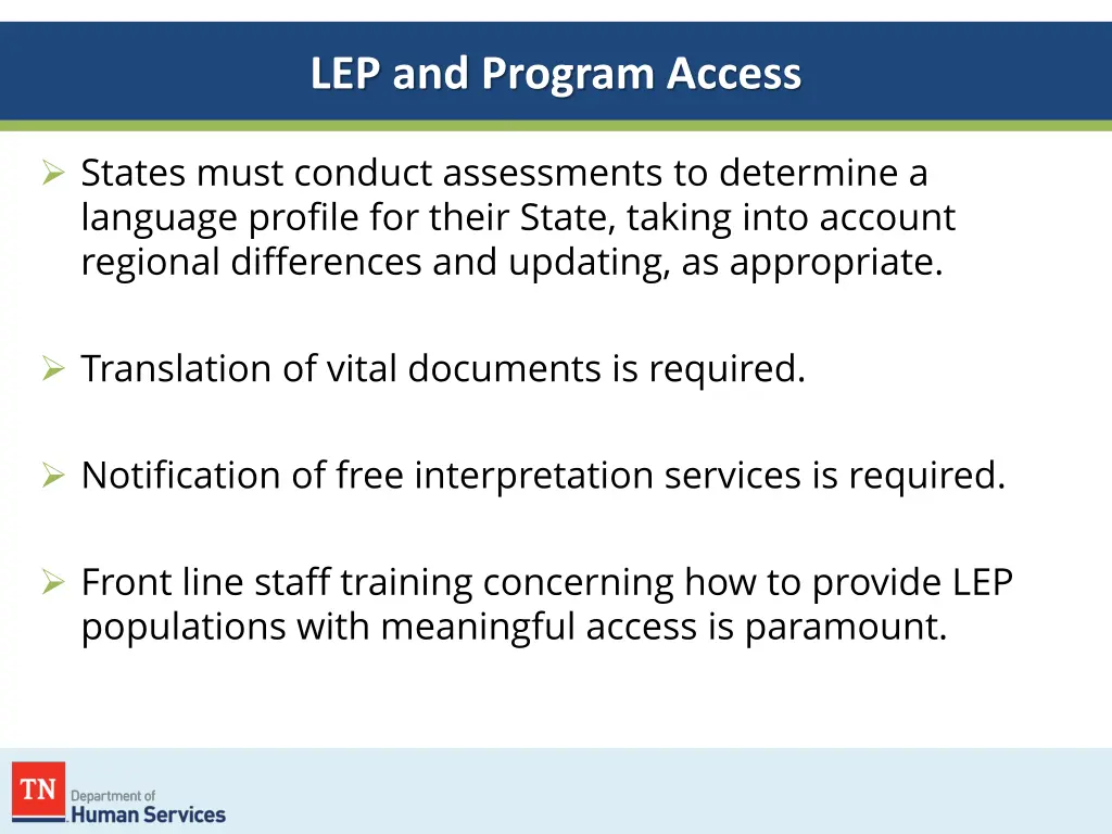 lep and program access 1