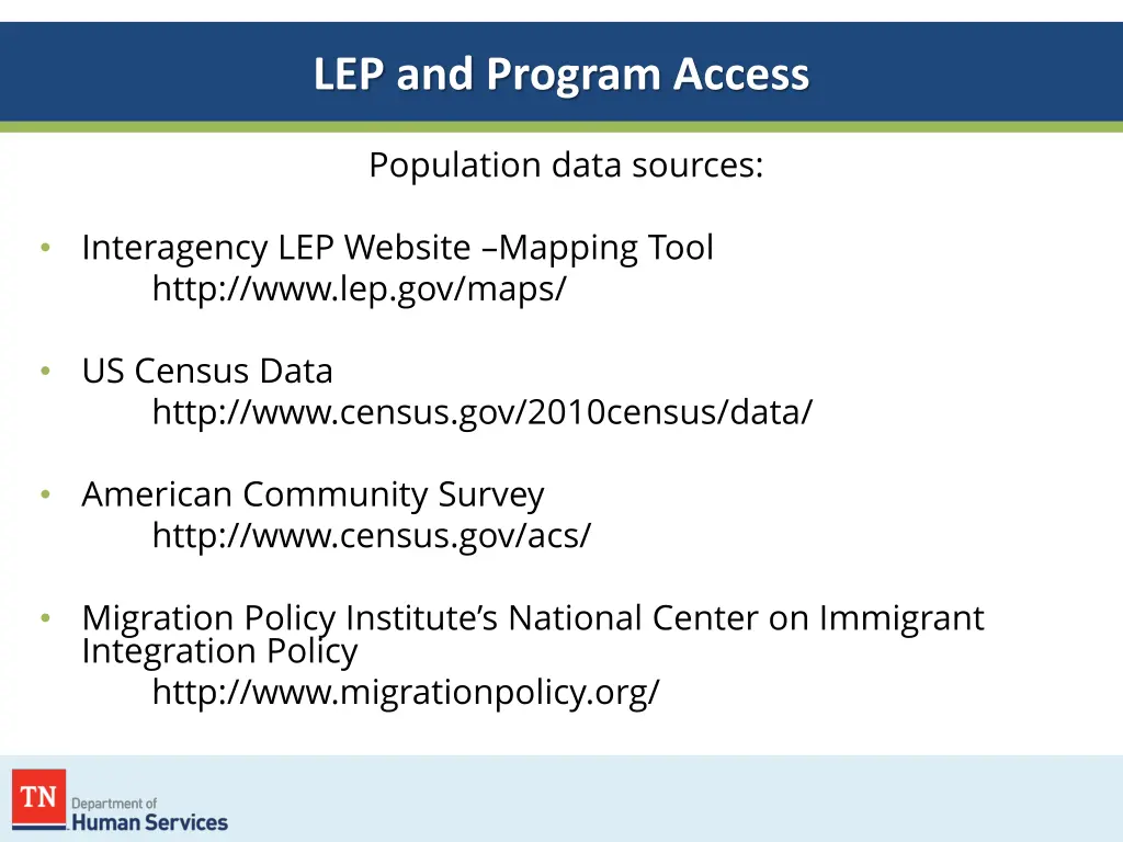 lep and program access 2