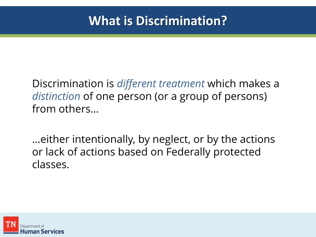 what is discrimination