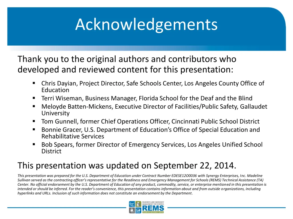 acknowledgements