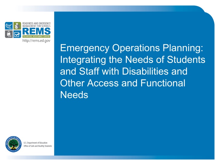 emergency operations planning integrating