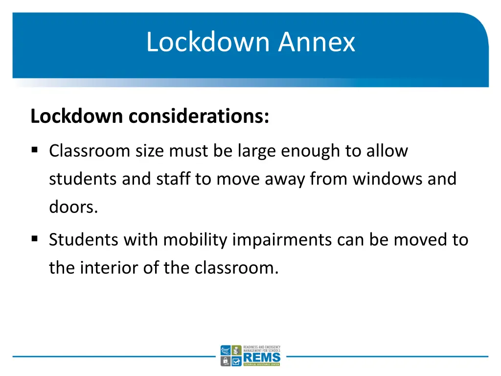 lockdown annex