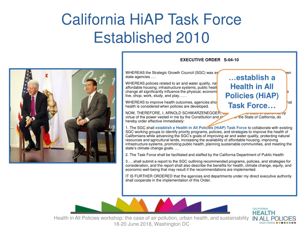 california hiap task force established 2010