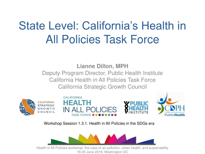 state level california s health in all policies