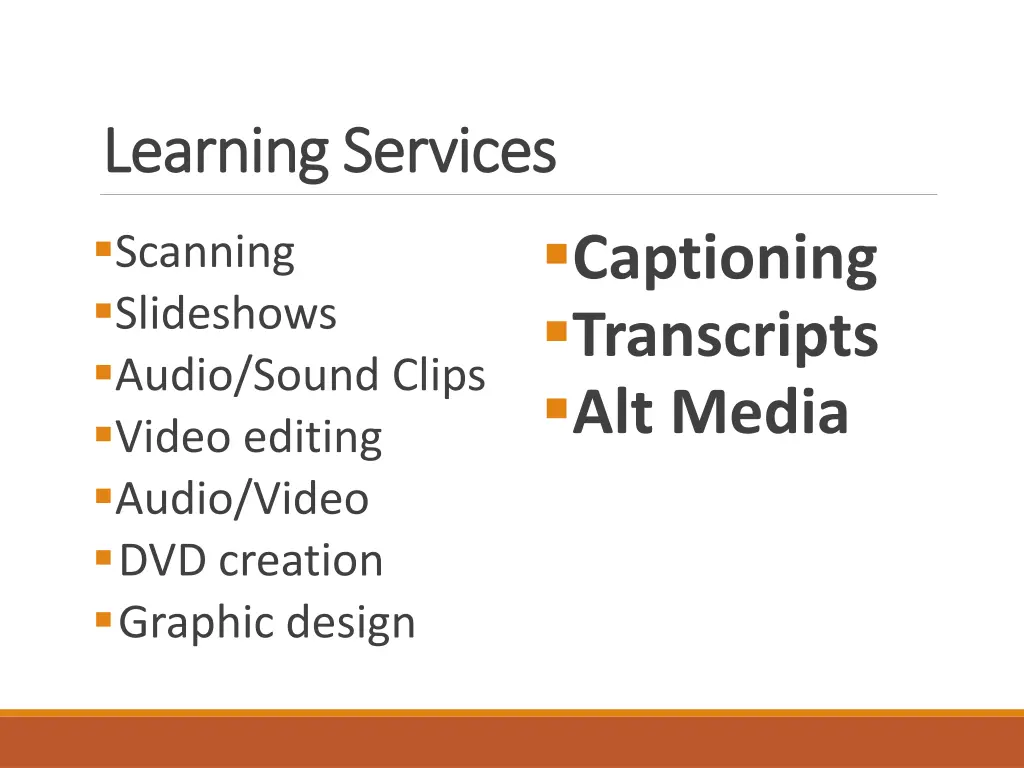 learning services learning services