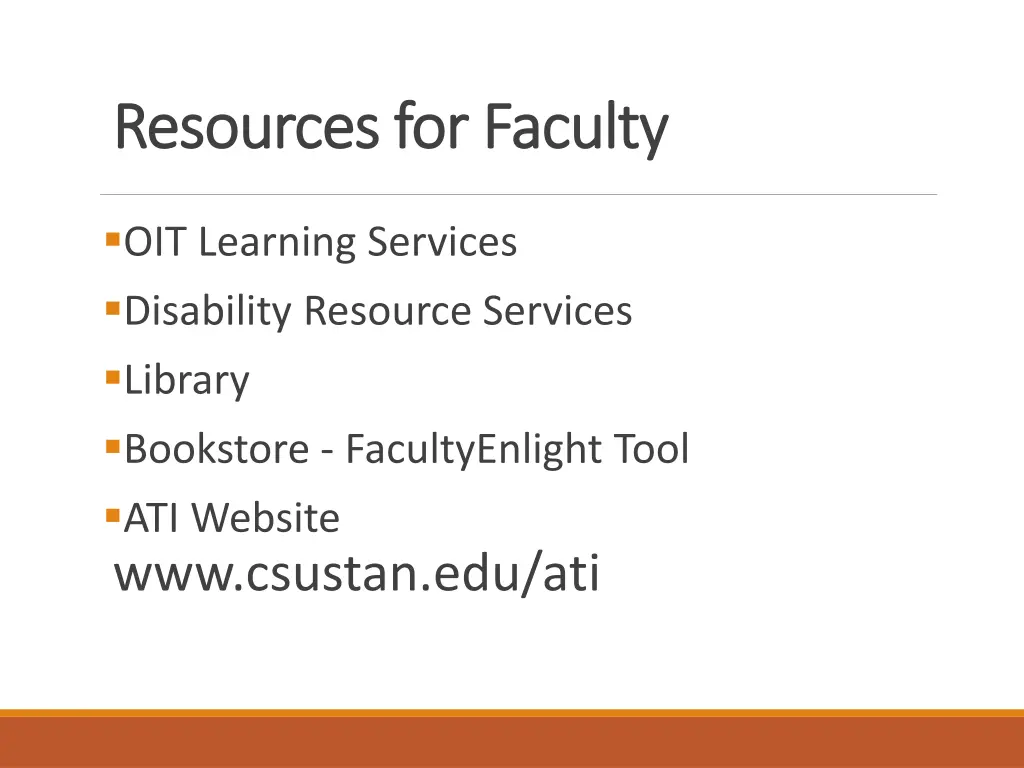 resources for faculty resources for faculty